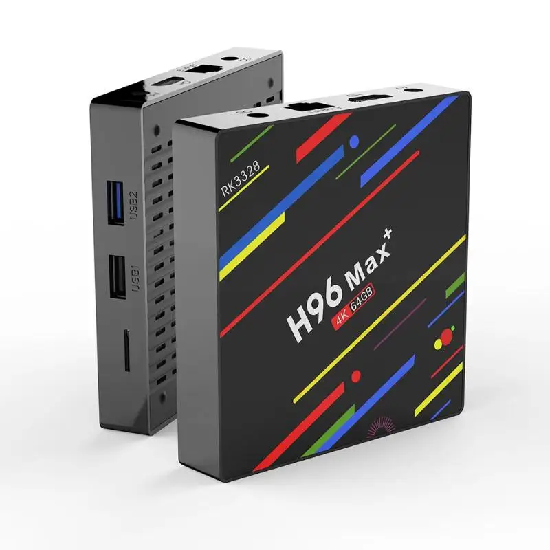 H96 Max Android8.1 Мини Смарт ТВ коробка RK3328 Четырехъядерный 4G ram 64G rom WiF/Bluetooth медиаплеер ЕС/США/Великобритания/AU стандартный разъем