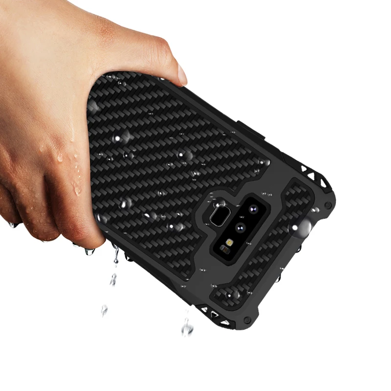 R Just металлический чехол для Galaxy S9 водонепроницаемый S10 S8 Plus Note 9 8 Алюминиевый