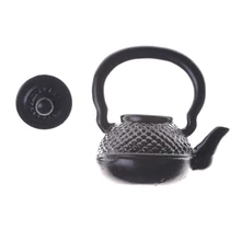 1/12 кукольный домик Миниатюрный чайник/чайник Классические игрушки ролевые игры мебель Игрушки для миниатюрной кухни украшения аксессуары