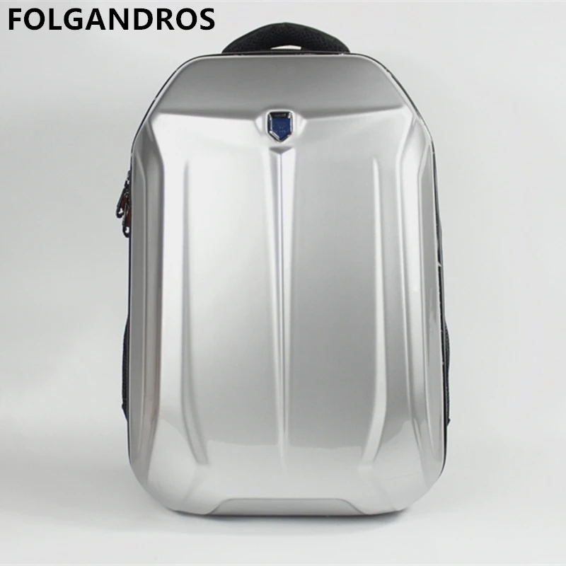 

2018 Men Brand Computer Bag Hard Shell Waterproof Backpacks High Standard Large Motorcycle Backpack Computer Interlayer Daypack