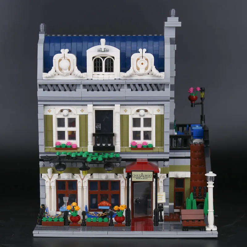 

DHL The 15010 Parisian Restaurant Set Compatible With 10243 Modular House Set Building Blocks Bricks Assemble Kids Toys Gifts