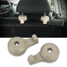 1Pair 2 Color Auto Hook Clip Car Back Seat Headrest Hanger For Bag Purse Cloth Daily Grocery Car Holder Interior Accessories