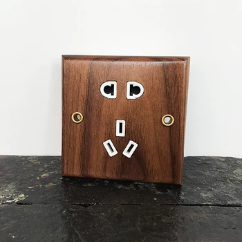 

New style Power Wood Socket Panel, 86 Type Five-Hole Socket 110V-2520V 10A