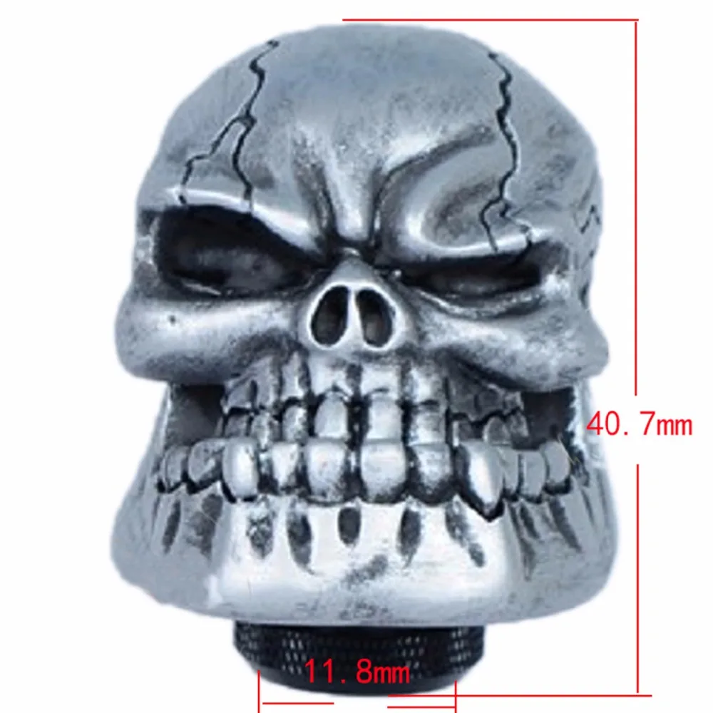 POSSBAY cráneo diablo cabeza Universal Car Gear Shift Manual perillas Gear Knob cubierta parte Interior Palanca De cambio POSSBAY cráneo diablo cabeza Universal Car Gear Shift Manual perillas Gear Knob cubierta parte Interior Palanca De cambio