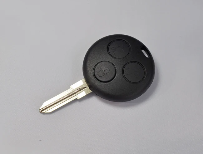 Blank Key Case Shell Fit For Benz Smart Fortwo 3 Buttons Replacement Remote Key Blanks