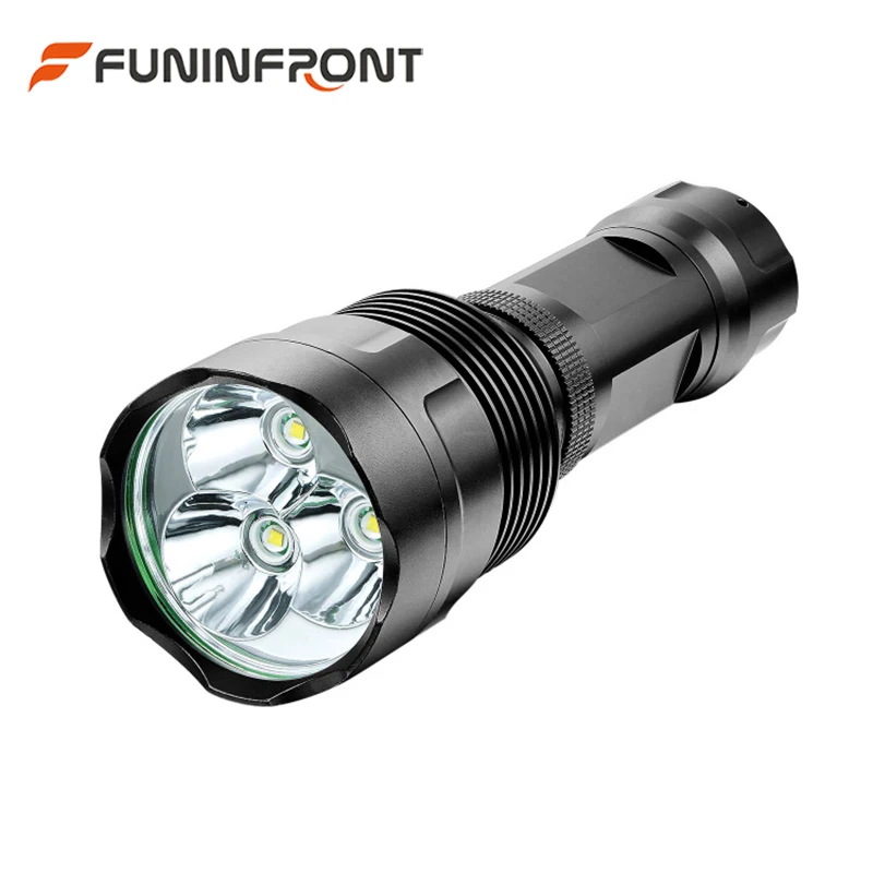 

30W High Power 200 Meters Long Range Outdoor 3T6 CREE XML LED Tactical Torch Flashlight Using 18650 or 26650 Li-ion Battery