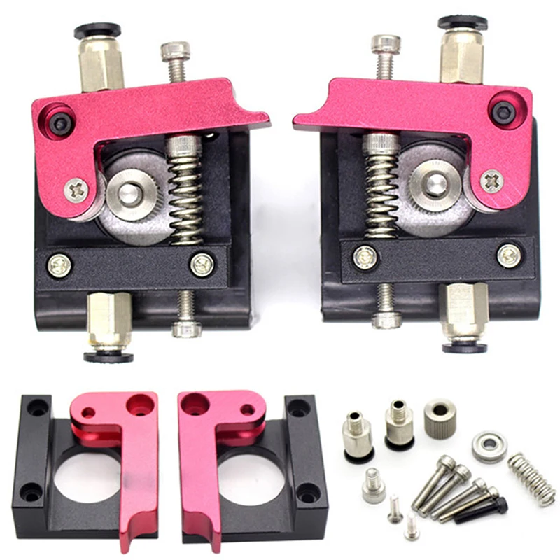 MK8 Remote Extruder Aluminum Alloy Left Right Hand Arm Bracket Part For 1.75mm Filament Extrusion 3D Printers Parts Red Bowden