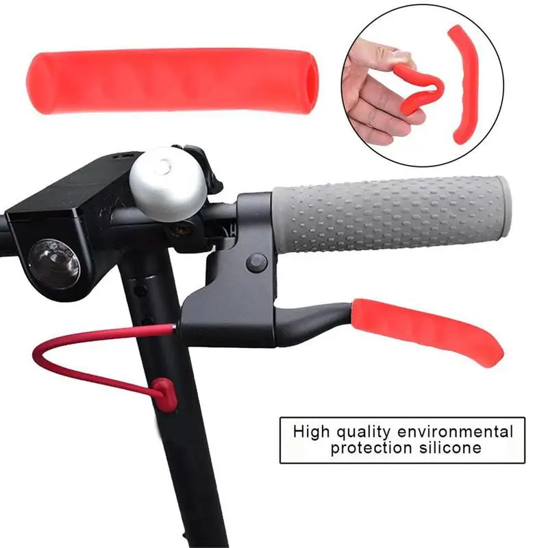 

2Pcs/set Electric Scooter Brake Handle Cover Bike Brakes Silicone Sleeve Anti-slip For Xiaomi M365 Universal Brake Lever Covers