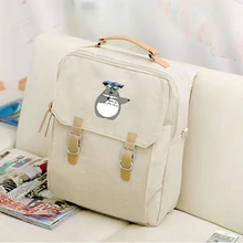 2017 Nuevo Ordenador Portátil de la Lona Mochila Anime Kawaii Totoro Hayao Miyazaki Mujeres Mochilas de los Estudiantes Mochilas escolares para Las Niñas Adolescentes