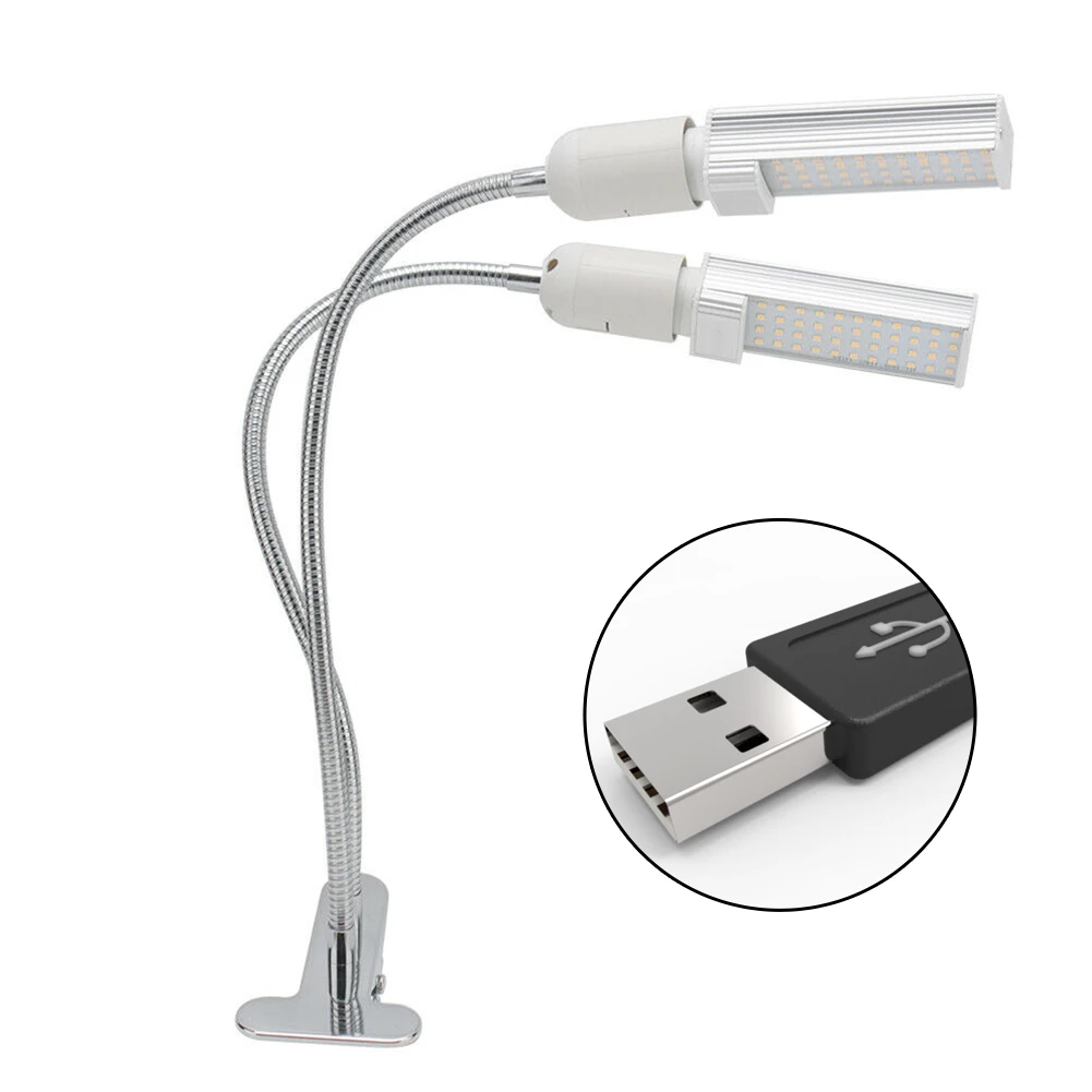 

45W 88LEDs Hydroponic Multifunctional USB Luminous Adjustable Full Garden Double Indoor E27 Bulbs Plant Grow Light