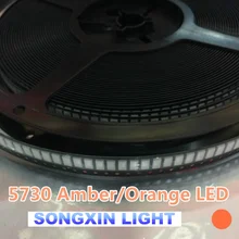 100 шт Оранжевый/янтарный 5630 5730 smd-лампы для светодиодных световых струн ультра яркий диод XIASONGXIN свет 600-610nm поверхностного монтажа диоды