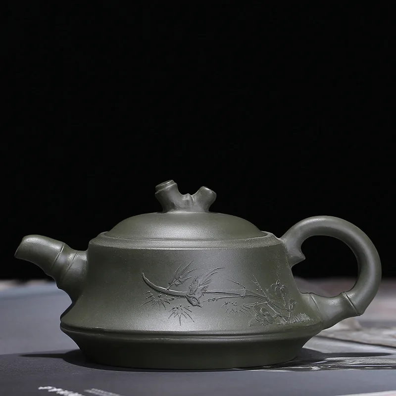 230 мл Исин чайник zisha заварочный чайник ручной работы грязь lv чайник ручная роспись кунг-фу горшок фиолетовая глина Посуда для напитков костюм пуэр tieguanyin - Цвет: 2