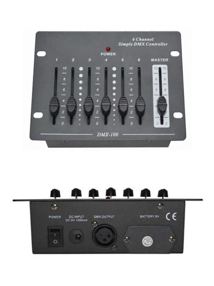 Controlador de Iluminação Sistema de Iluminação Portátil com 6 6ch Mini Compact Controlador Dmx Escurecimento Console Canais Controlar Pequeno 5 controle pequeno sistema iluminação