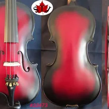 Красный-черный цвет полный размер электрическая скрипка+ акустическая скрипка хороший звук#22473