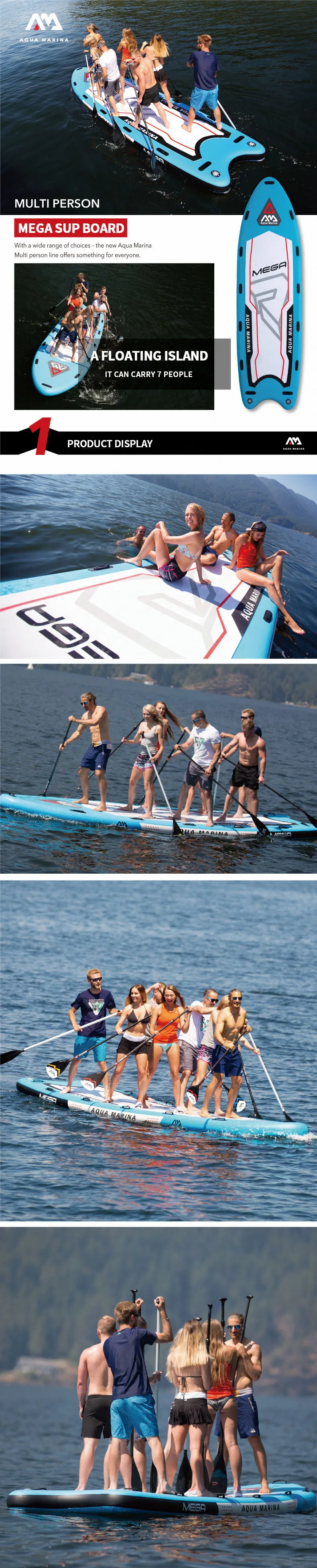 Аква-Марина мега-доска весла для серфинга доска Мультиплеер бодиборд стоячая доска с плавниками SUP доска для серфинга 550*152*20 см