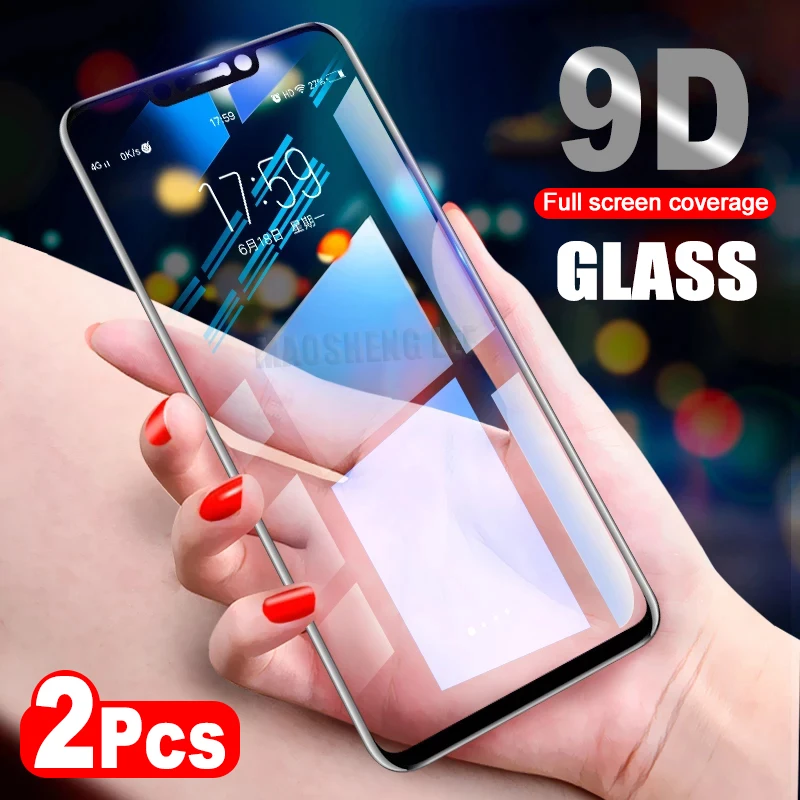 2 шт./лот 9D стекло для Huawei Nova 3 3i 3e 4 закаленное Защита экрана полное покрытие
