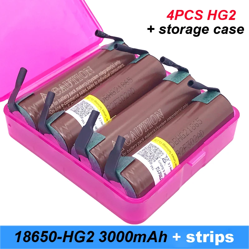 battery 18650 HG2 3000mAh with strips soldered batteries for screwdrivers and electric cigarette mod 18650 bike battery a7 battery 18650 HG2 3000mAh with strips soldered batteries for screwdrivers and electric cigarette mod 18650 bike battery a7