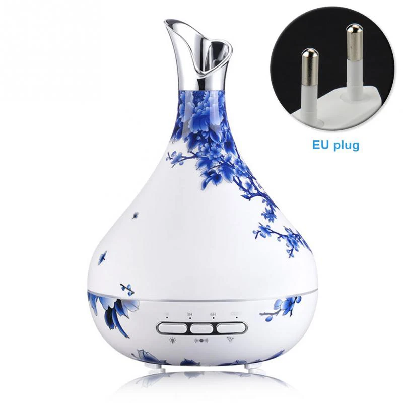 

300ML EU Plug Electric Humidifier Essential Oil Diffuser Aroma Lamp Aromatherapy Intelligent induction Aroma Diffuser Mist Maker