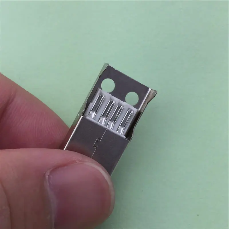 A03 IMC Горячая новинка 10 шт. тип А штекер USB 4 контактный разъем с черной пластиковой