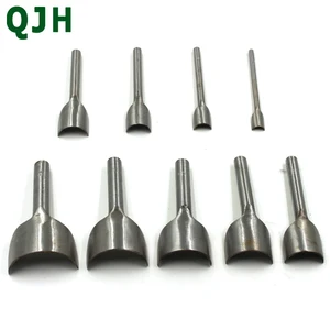 9 Размер полукруглый филе образный Резак Удар DIY cut C Кожа ремесло инструмент для воловьей кожи ремни конечный удар ремень инструменты ремень стены - изображение