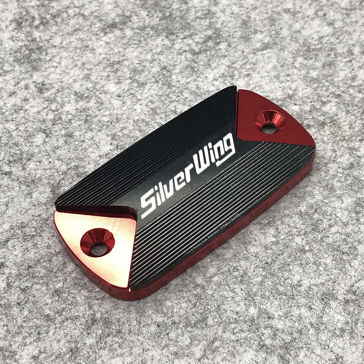

CNC Front Brake Fluid Reservoir Cover cap for Honda FSC 600 FSC600 Logo(Silver Wing )