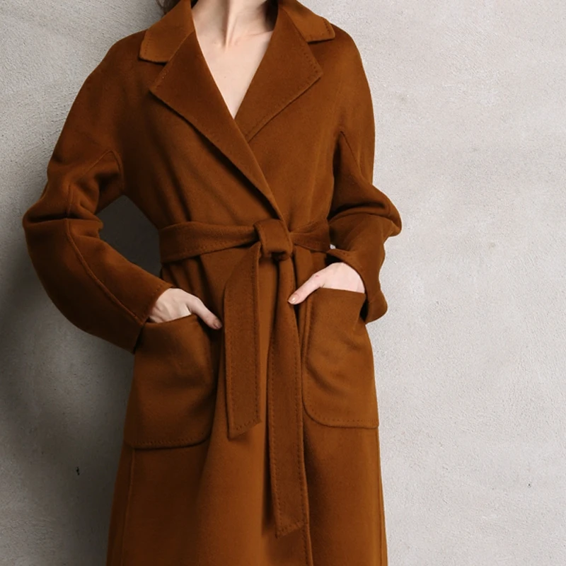 

KMETRAM 100% Double Side Wool Coat Female Jacket Autumn Winter Jacket Women Clothes 2019 Korean Woolen Coats Abrigo Mujer MY3469
