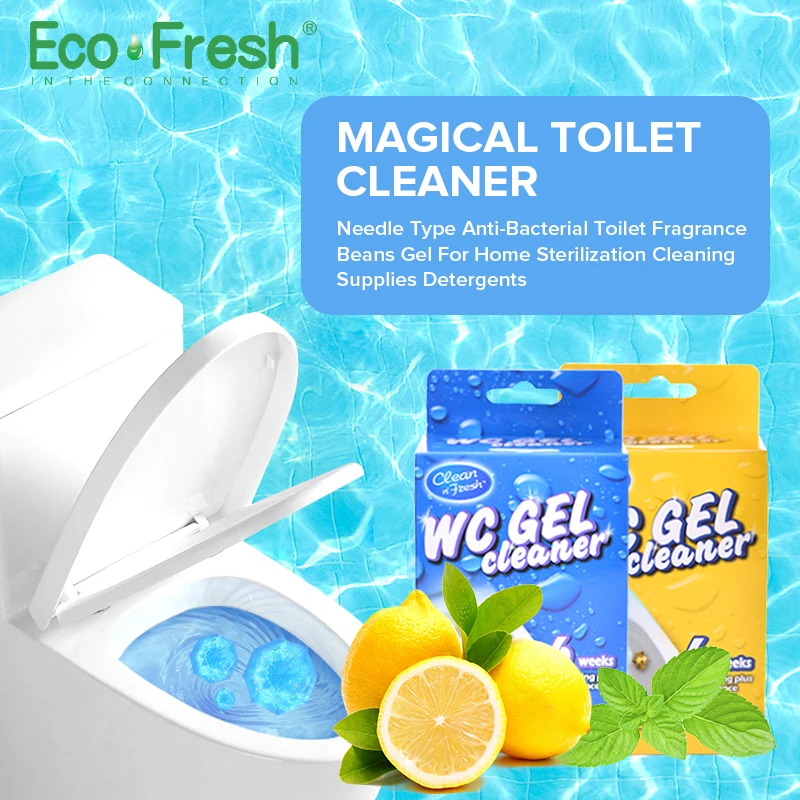 Ecofresh 2 магический гель для чистки туалета Антибактериальный туалетный аромат