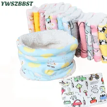 Новинка года; Плюшевые осенне-зимние детские шарфы; хлопковый Детский шарф с рисунком для мальчиков и девочек; бархатный шарф с круглым вырезом; детский шейный шарф