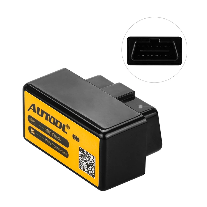 AUTOOL C3 ELM327 V1.5 WiFi Bluetooth OBD2 Obd II Diagnostic Tool Adapter Automotive Scanner PIC18F25K80 Car Can Bus Android IOS