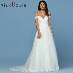 Vestidos De Novia/Новое поступление 2019 года; свадебное платье трапециевидной формы с длинным шлейфом; Элегантное свадебное платье без бретелек