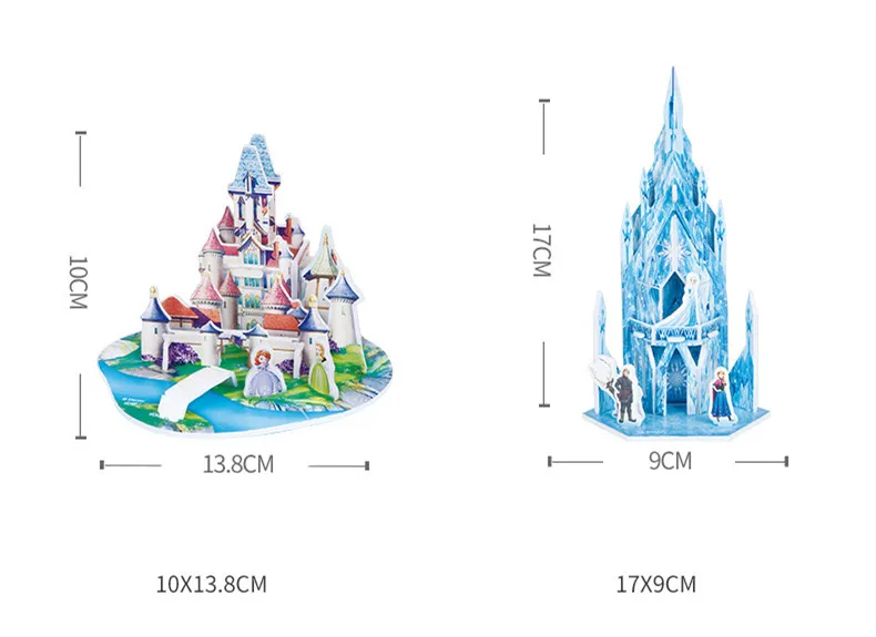 3D DIY головоломки детские игрушки дети принцесса день рождения принадлежности подарок для детей замок головоломка