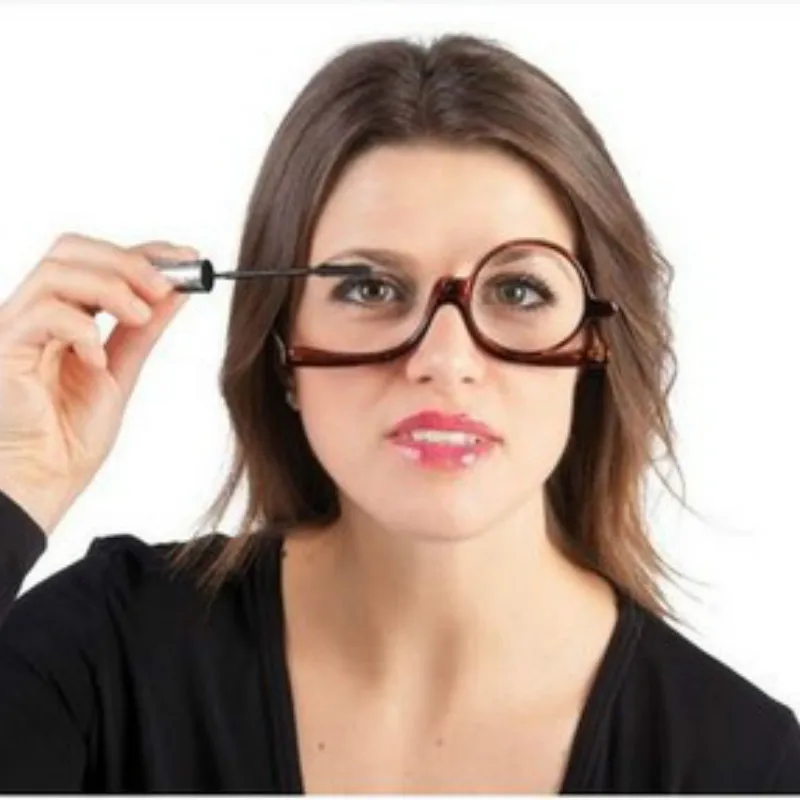 

Red Color Magnifying Glasses Makeup Reading Glass Folding Eyeglasses Cosmetic Glasses Makeup Accessories