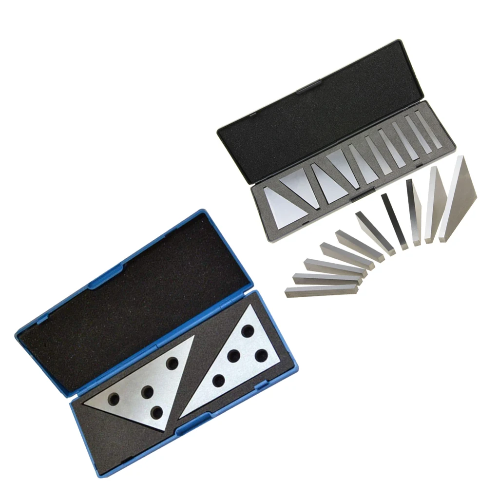 

10pcs Precision Angle Blocks and 2pcs Angle Plates Machinist Tool Set