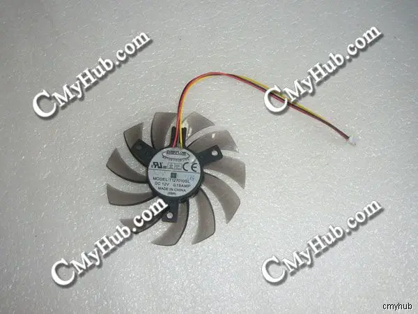 Подлинный для GigaByte GT220 GT430 GT440 GT460 DC12V 0.18A 3Pin 3Wire графическая карта охлаждающий
