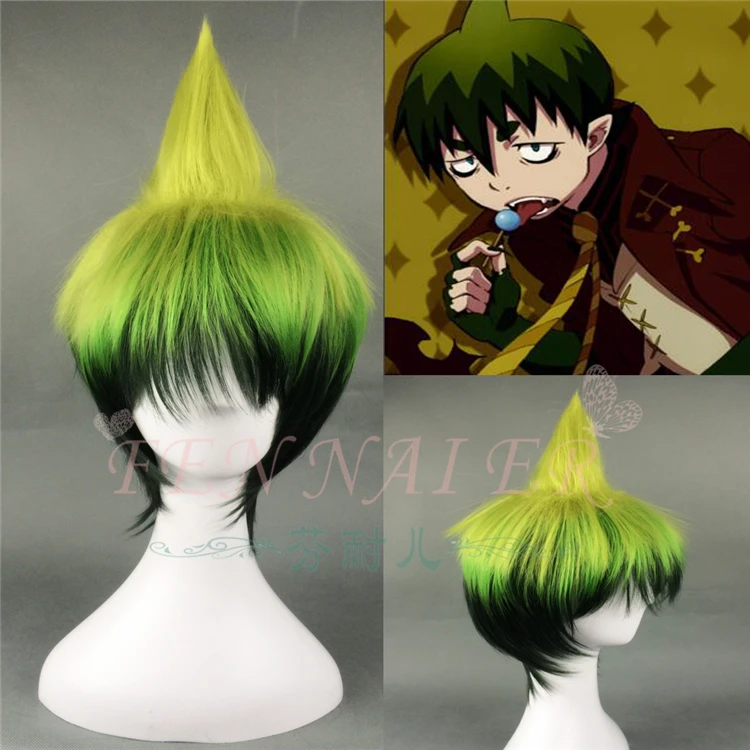 Аниме Синий Экзорцист мужской амаимон косплей парик Ao no Exorcist ролевая игра