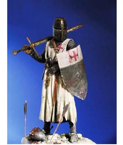 

New Unassembled 1/18 90mm Ancient Templar Knight Fantasy Figure soldier Resin Kit DIY Toys Unpainted resin model