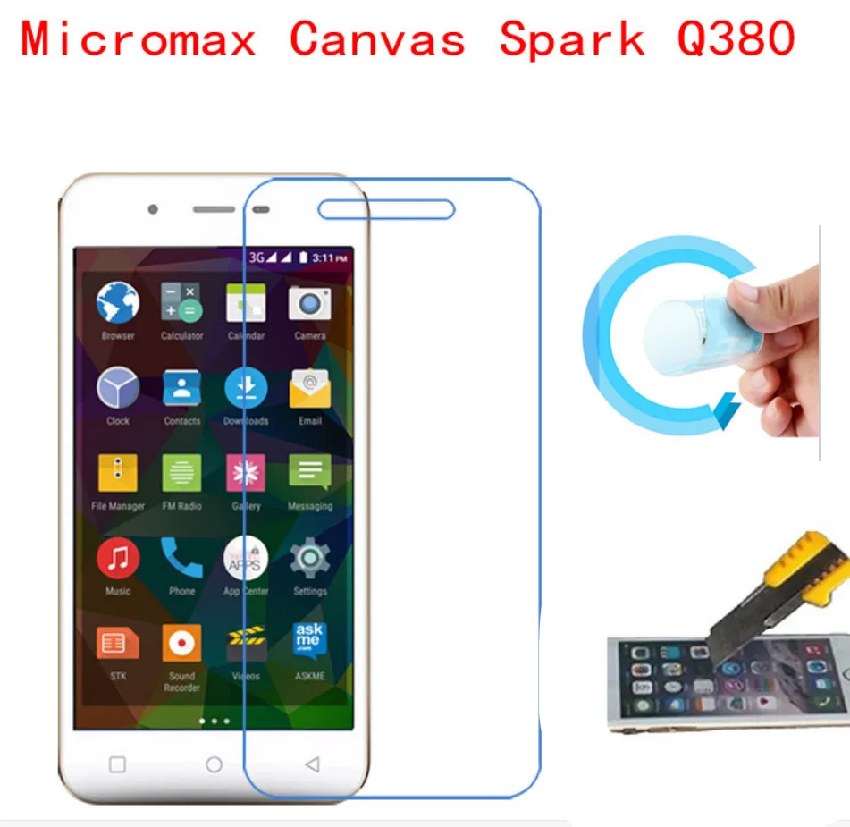 

(Soft Glass) new Nano Explosion-proof Tempered Screen Protector film for Micromax Canvas Spark Q380