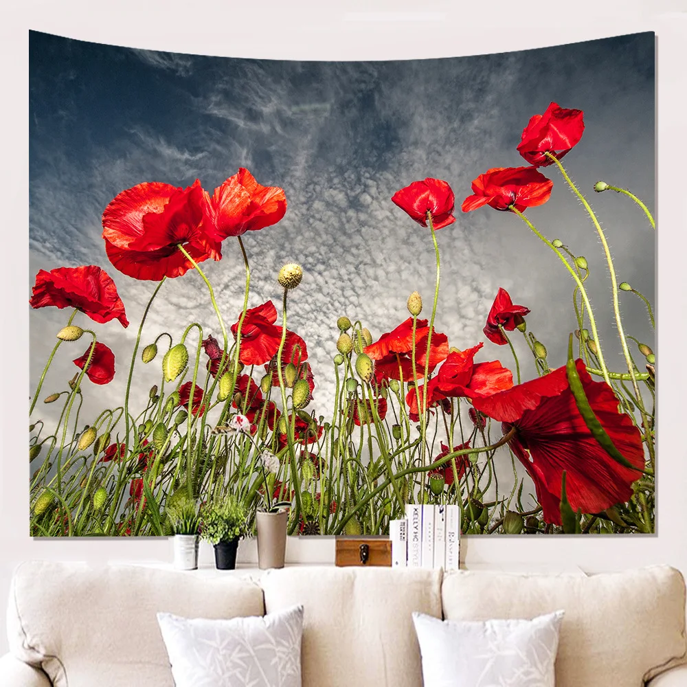 Tapestry Wall Hangings Flower Cactus Tapestry 150 200cm Beach