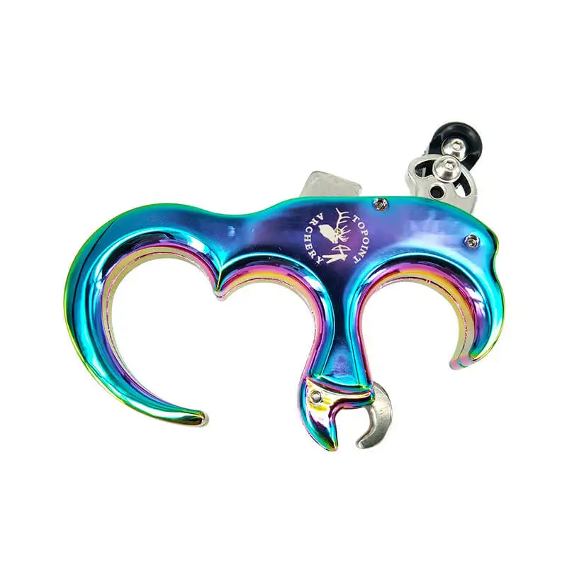 

3 or 4 Finger Trigger Caliper Release Aids Aluminium Alloy Compound Recurve Traditional Arrow Bow Shooting Handle Release Aid