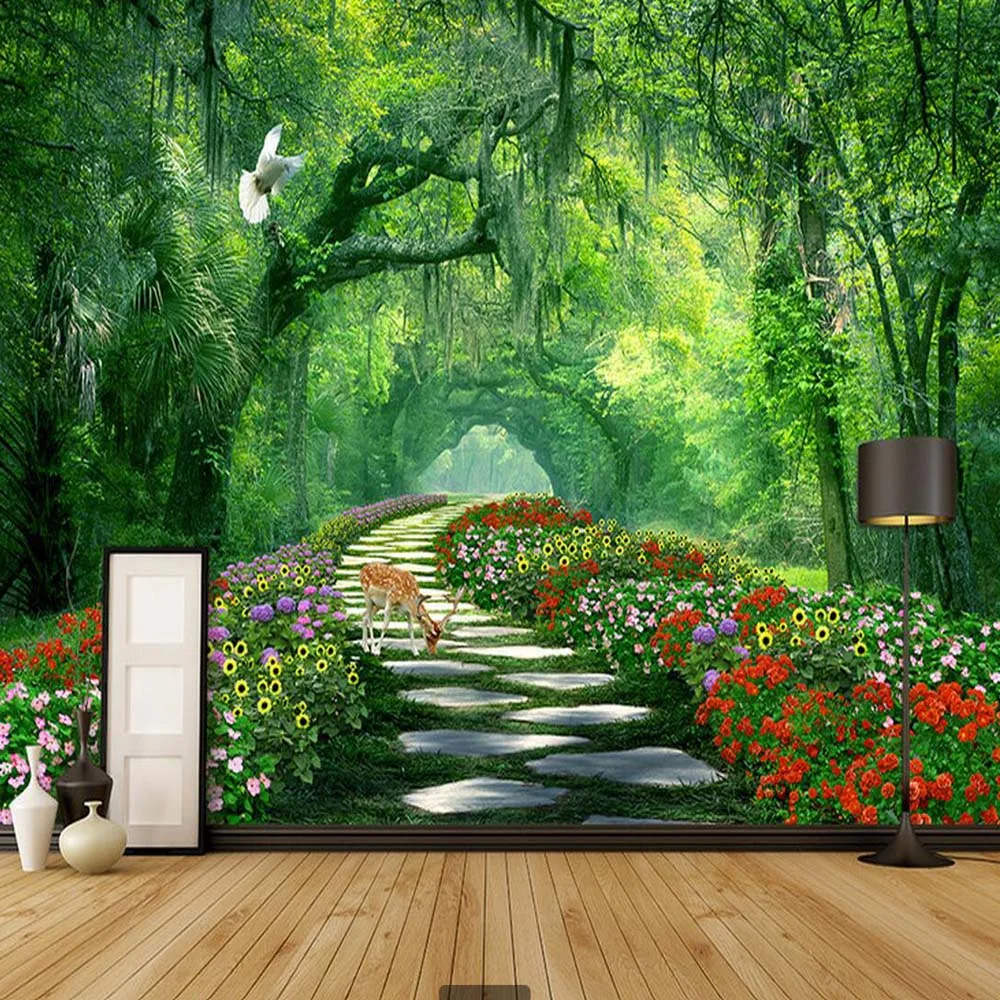 Nature Tree 3D Landscape Mural Photo Wallpaper for Walls 3 d Living Room Bedroom Home Wall Decor papel de parede 3d Wallpaper