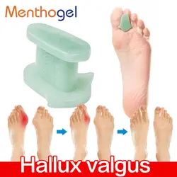 Menthogel коррекция вальгусной деформации большого пальца ноги средства ухода за кожей стоп Специальные Большой носок Кости силиконовые ноги