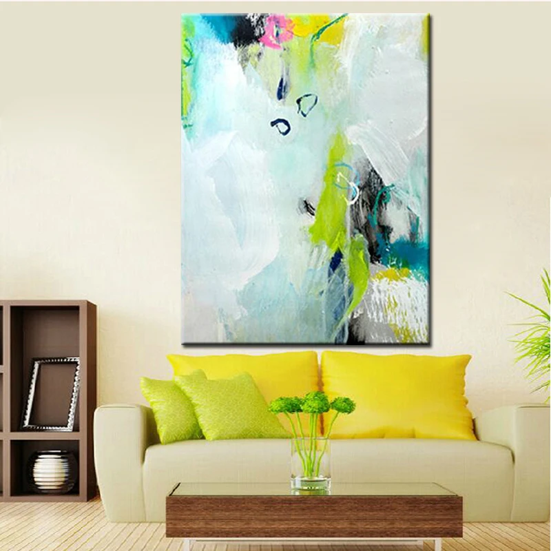 

Hand Painted Simple Abstract Oil Paintings Modern Art Colors for Living Room Wall Decoration Pictures Unframed Canvas Wall Art