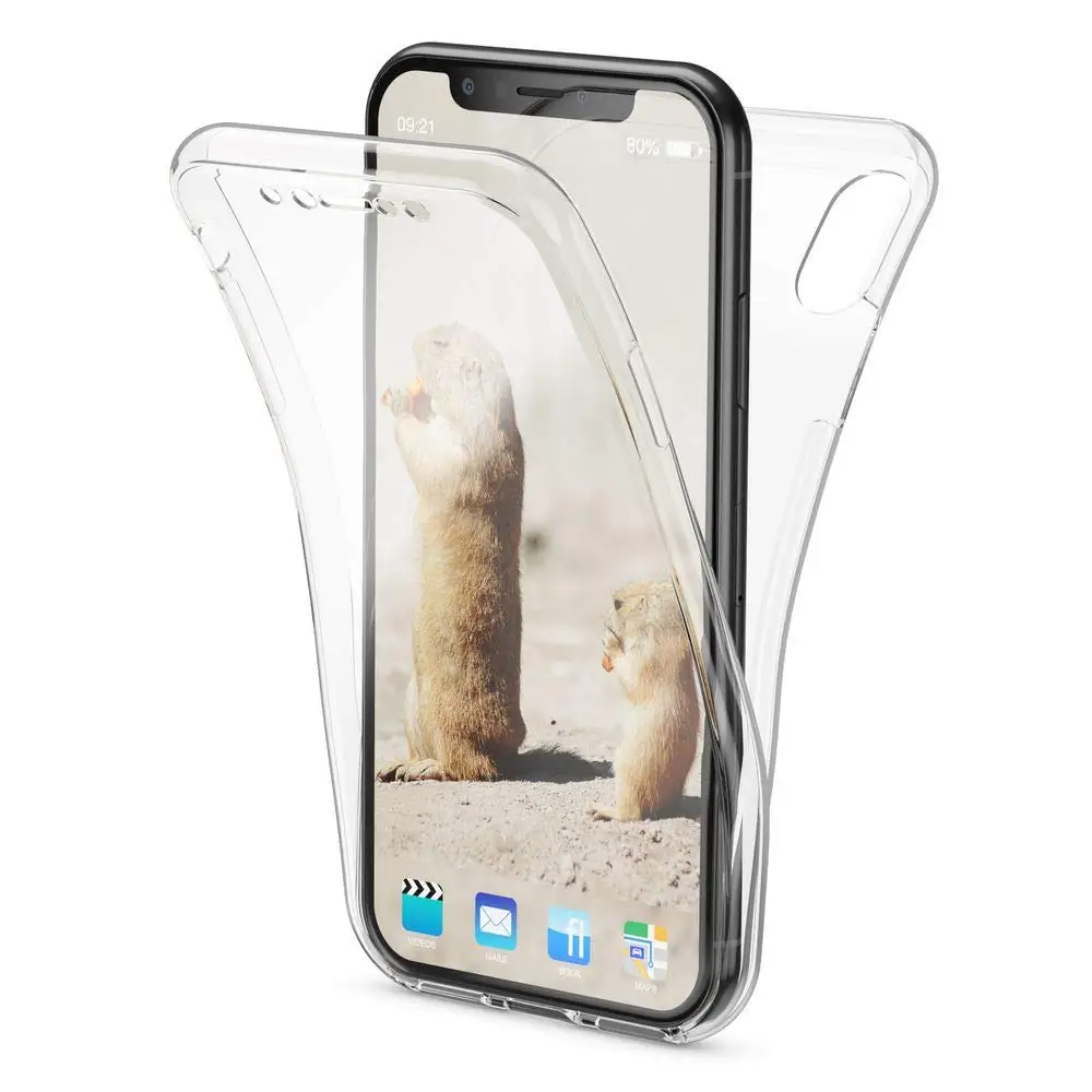 Для iPhone X XR XS Max 6 6S 7 Plus 5 5S SE мягкие ТПУ чехлы для 8 capa роскошный мягкий 360 Полный