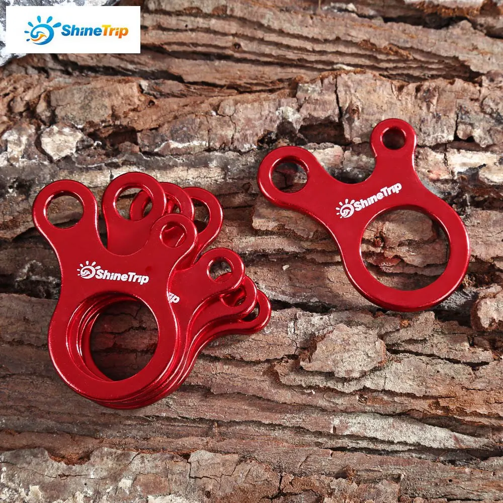 5pcs Three Hole Tent Rope Stopper Buckle Hook Aluminum Tight Bundle