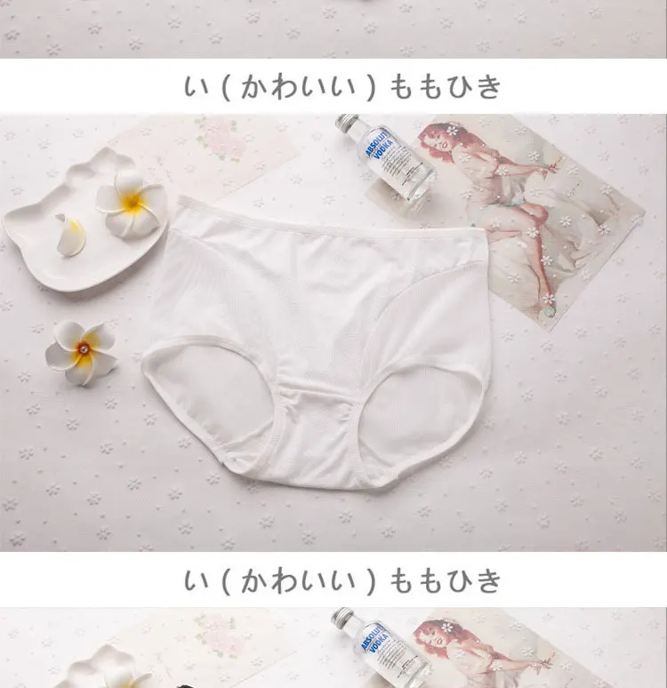 Women' Cotton Briefs Hollow Out High Waist Panties Sexy Transparent Lace Female Underpants Seamless Panty Women Underwear 06 (6)