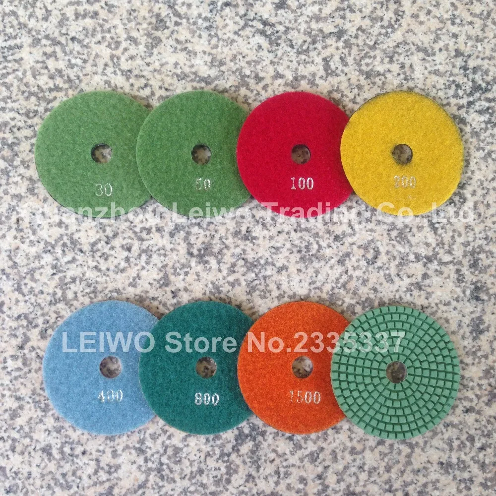 7 Inch Diamond Polishing Pads 8 Piece Granite Concrete Stone Marble Floor tile