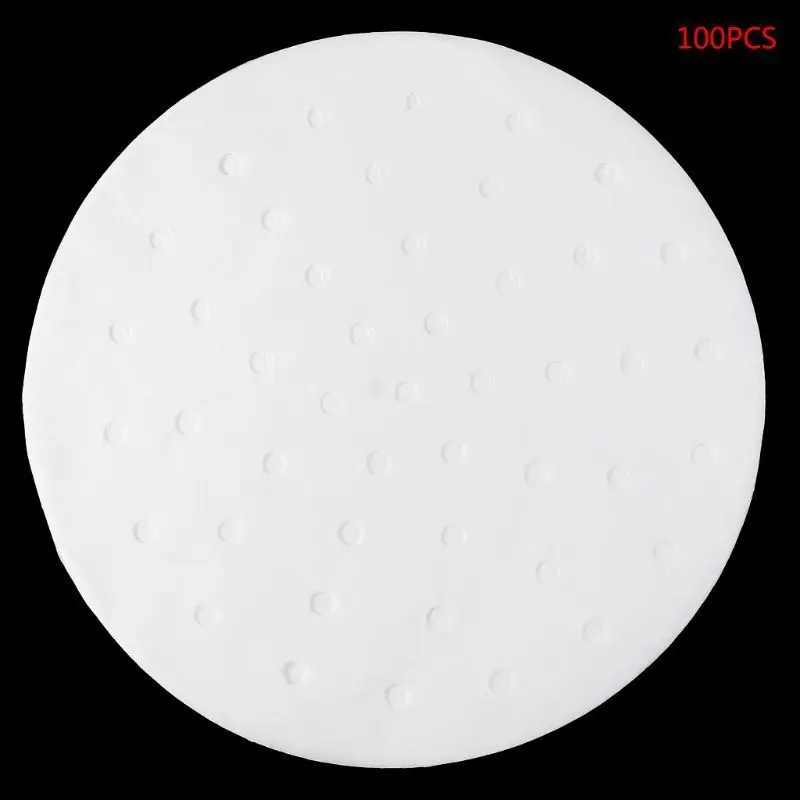 gas cooker 100PCS Round Disposable Perforated Paper Bamboo Steamer Paper Liners Air Fryer tampa de silicone cookware