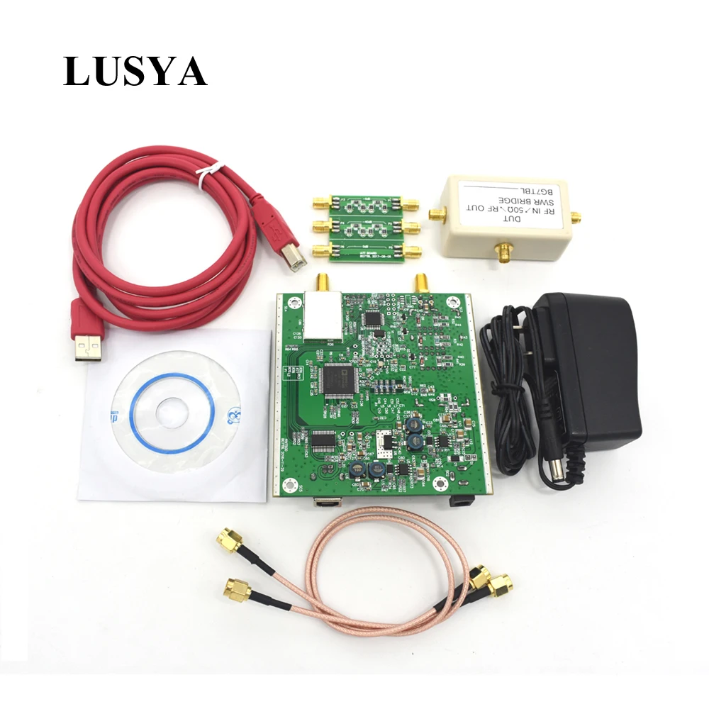 Lusya NWT500 0 1 МГц 550 мгц USB развертки анализатор + аттенюатор мост для измерения КСВ SMA