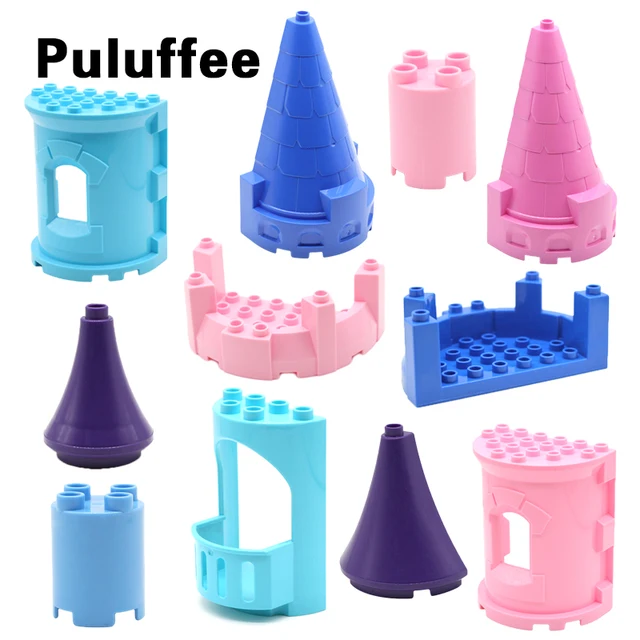 Zamek Model Akcesoria Duże Kropki Klocki Kompatybilne Z Duplo Castle
