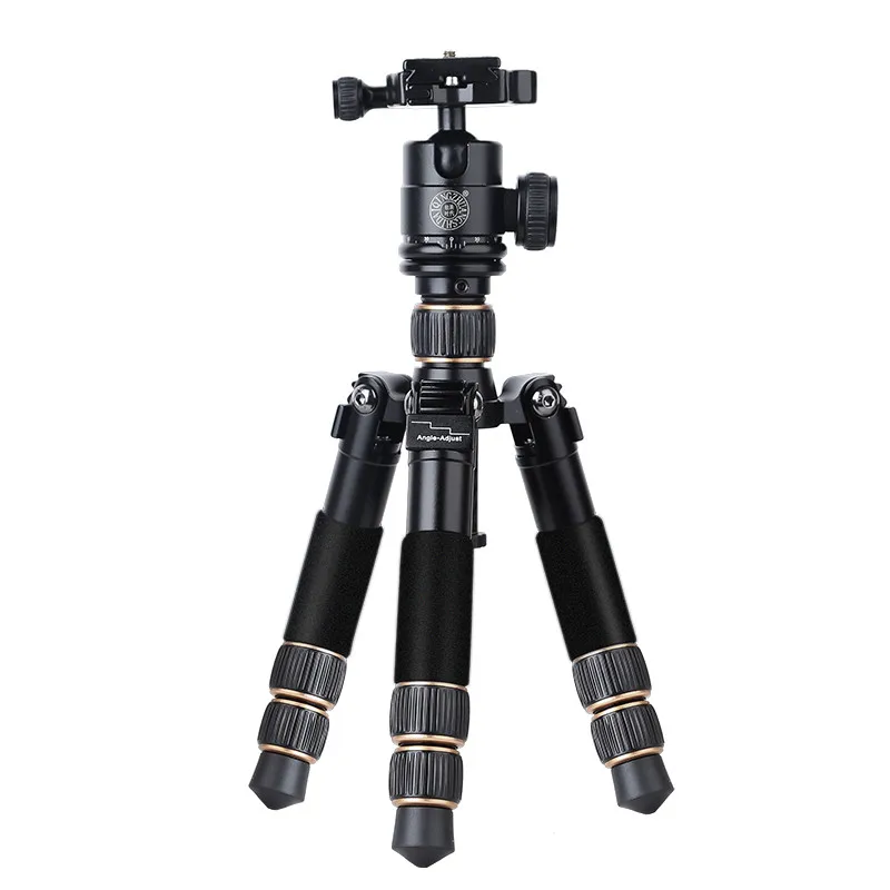 Профессиональный мини Трипод для камеры QZSD Q166C из углеродного волокна выдвижной